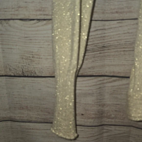 Gold Shimmer Wrap Sweater - Picture 6 of 6